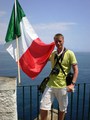 с флагом Италии, экскурсия в Портофино Италия