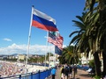 русский флаг в Ницце
