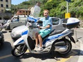на полицейском мотике, экскурсия в Портофино