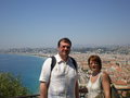Вадим и Ольга из Москвы на экскурсии  в Ницце, Франция