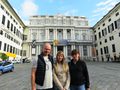 семья из Москвы, пешеходная по Генуе